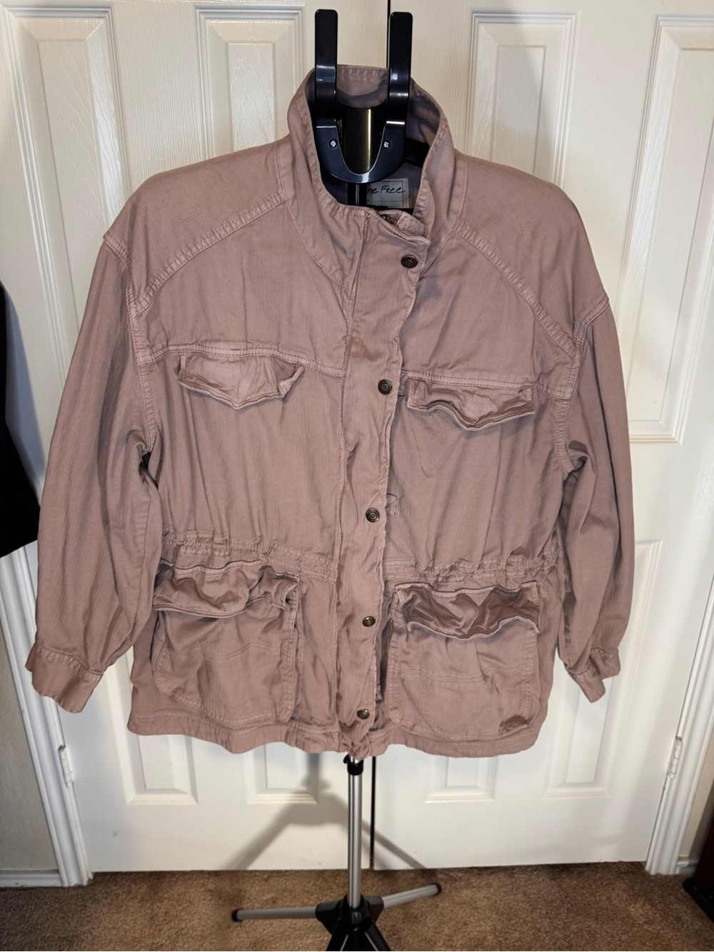 Free People Utility Jacket with Drawstring Waist